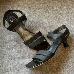 Stuart Weitzman Strappy Elastic Slingback Sandals 8.5N
